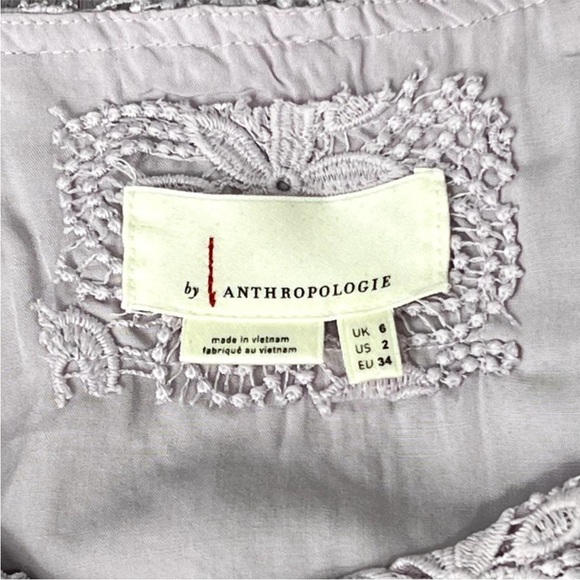 Anthropologie Lace Lavender Dress - Picture 4 of 6